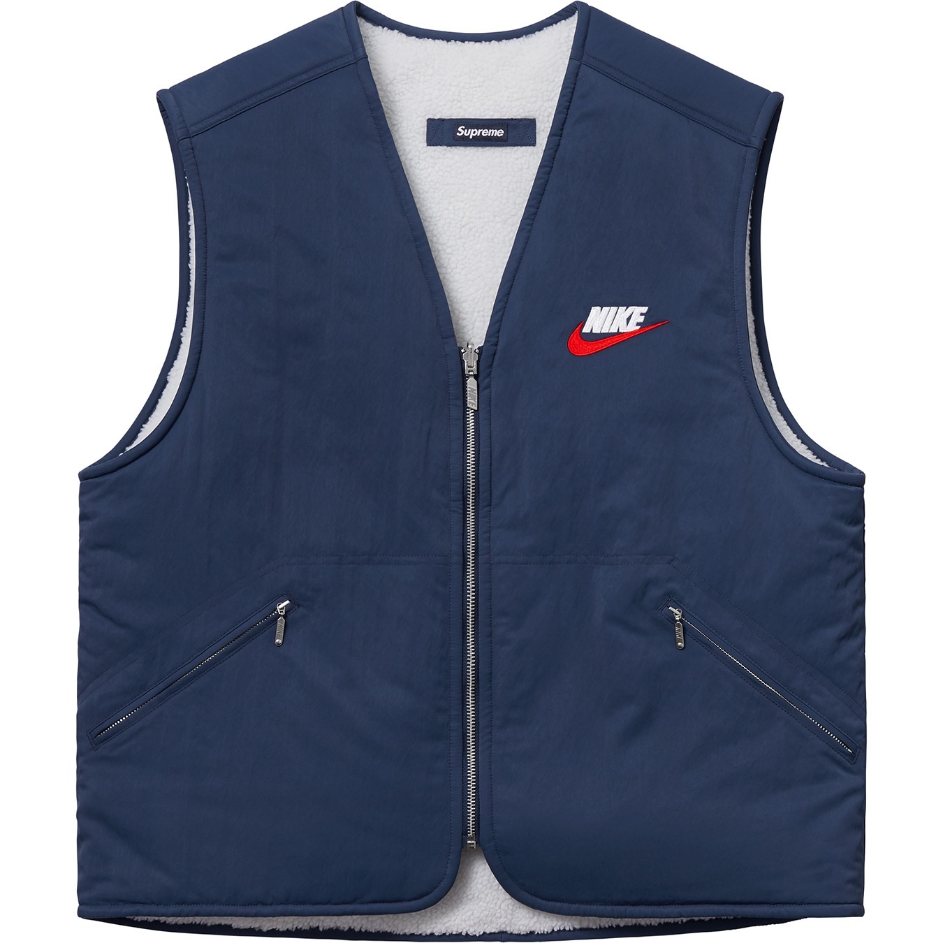 Supreme®/Nike® Reversible Nylon Sherpa Vest view 11